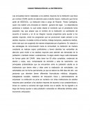 CARACTERIZACIÓN DE LA ENTREVISTA.