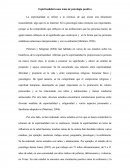 Espiritualidad en psicología positiva.