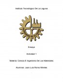 Actividad 1 Materia: Ciencia E Ingeniería De Los Materiales