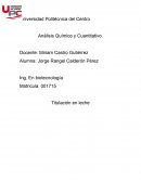 Titulacion de viro en leche.