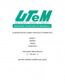 Reporte de Elaboración de chamoy.