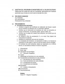 OBJETIVO DEL PROGRAMA DE MONITOREO DE LA CALIDAD DE RUIDO