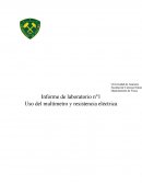 Uso del multímetro y resistencia eléctrica.