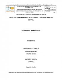ORGANISMOS TRANSGÉNICOS.. Página 1