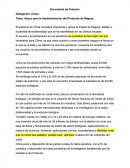 Apoyo para la implementación del Protocolo de Nagoya.