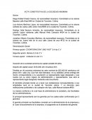 Esquema de constitución de sociedad