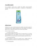 Es un producto creado para el cuidado del cabello, proporcionándole suavidad, brillo, reducción electrostática y facilitando su desenredado y peinado.
