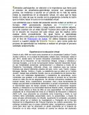 EXPERIENCIA DE LA EDUACION VIRTUAL.