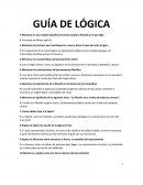 Guía de lógica.