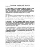 Antecedentes de la observación psicológica