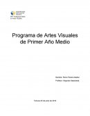 Programa de Artes Visuales de Primer Año Medio.