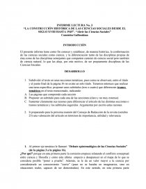 EJES TEMATICOS DEL TEXTO ABRIR LAS CIENCIAS SOCIALES. Página 1