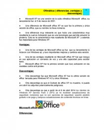 Microsoft Office ventajas; desventajas. - Trabajos - maripaomd