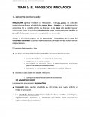 EL PROCESO DE INNOVACION.