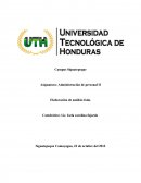 Asignatura: Administración de personal II Elaboración de análisis foda.