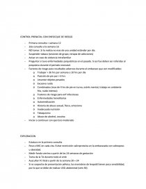 CONTROL PRENATAL CON ENFOCQUE DE RIESGO. Página 1