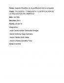 Filosofia, conquista y justificacion de la esclavitud en America