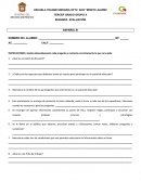 EXAMEN BLOQUE II ESPAÑOL