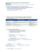 Ejercicio 3. Reacciones químicas en la industria y fenómenos atmosféricos.