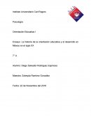 La historia de la orientación educativa y el desarrollo en México en el siglo XX