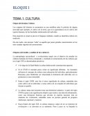 BLOQUE I TEMA 1: CULTURA