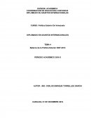 TEMA 4 Balance de la Política Exterior 2007-2013