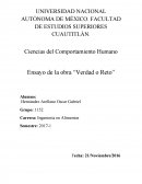 Ensayo de la obra “Verdad o Reto”