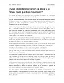 Importancia de la ética y la moral en la política mexicana