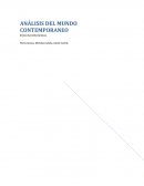 ANÁLISIS DEL MUNDO CONTEMPORANEO EDUCACION INICIAL