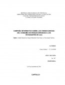 CAMPAÑA INFORMATIVA SOBRE LAS CONSECUENCIAS DEL CONSUMO DE DROGAS