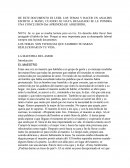 La maestria del amor. EL MAESTRO