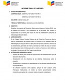 INFORME FINAL DE LABORES.