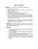 Organo legislativo contituyente.