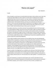 Raices de papel. Página 1