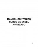 MANUAL CONTENIDO CURSO DE EXCEL AVANZADO