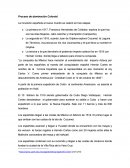 La incursión española al nuevo mundo se realizó en tres etapas.