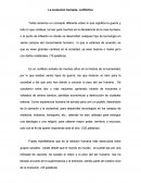 Ensayo sobre evolucion humana conflictiva