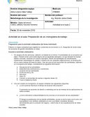 Actividad en el aula: Preparación de un cronograma de trabajo