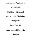 Mal Uso y Vicios del internet en la Ciudad de Curuguaty.