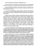 JUICIO DE AMPARO EN MATERIA ADMINISTRATIVA.
