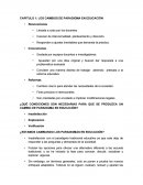 CAPITULO 1: LOS CAMBIOS DE PARADIGMA EN EDUCACIÓN
