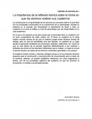 La importancia de la reflexión teórica sobre la forma en que los alumnos realizan sus cuadernos.