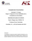 Integración de las habilidades de la Competencia comunicativa.