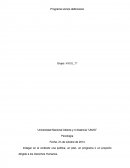 Indagar en el contexto una política, un plan, un programa o un proyecto dirigido a los Derechos Humanos.