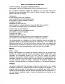 CONSTITUCION DE: SOCIEDAD ANÓNIMA CERRADA