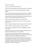 El quehacer del psicologo