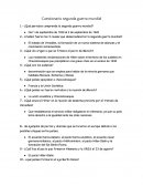 Cuestionario segunda guerra mundial