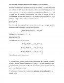 APLICACIÓN A LA INTERPOLACIÓN MEDIATE POLINOMIOS