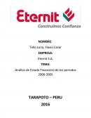 Análisis de Estado Financiero de los periodos 2006-2005