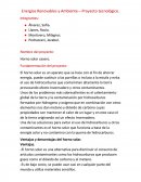 Informe de Factibilidad proyecto de energias renovables y ambiente